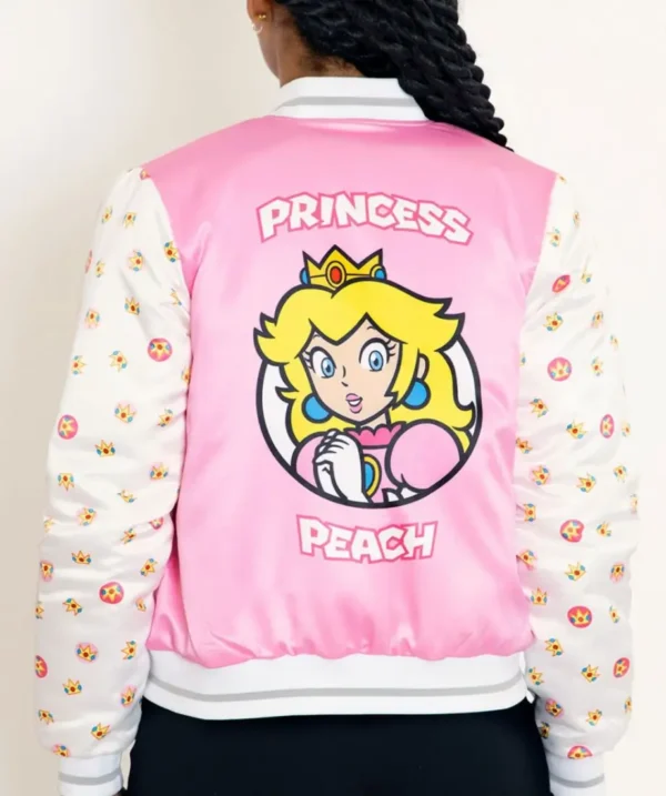 Princess Peach Shiny Bomber Jacket