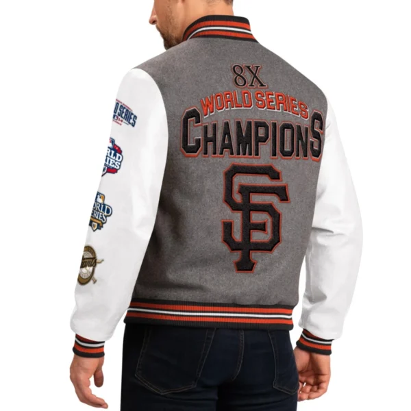 San Francisco Giants Challenger Varsity Jacket Wool & Leathe