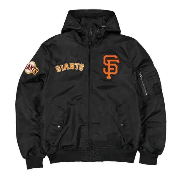 San Francisco Giants L-2B Historic Hooded Bomber Jacket