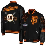 San Francisco Giants Mashup Logo Varsity Jacket Bl