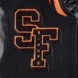 San Francisco Giants Mashup Logo Varsity Jacket Bla