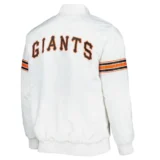 San Francisco Giants Power Forward Full-Snap Varsity White Jacket Sati