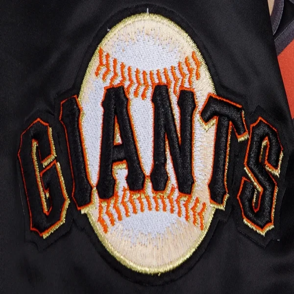 San Francisco Giants Script Tail Satin Varsity Jack