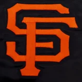 San Francisco Giants Script Tail Satin Varsity Jacket B