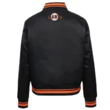 San Francisco Giants Script Tail Women’s Full-Snap Black Jacket Satin Vars