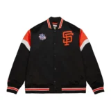 San Francisco Giants Team Cooperstown Satin Heavyweight Varsity Jacket