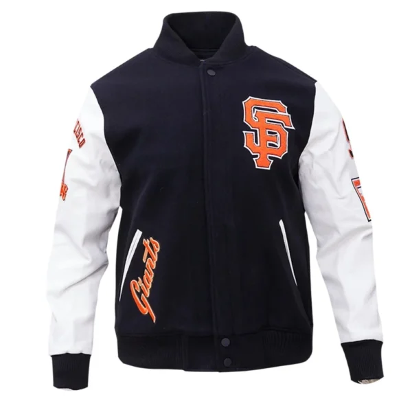 San Francisco Giants Wool & Leather Classic Varsity Jacke