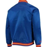 San Francisco Warriors Hardwood Classics Full-Snap Satin Royal Blue Jacket 75th Anniversar