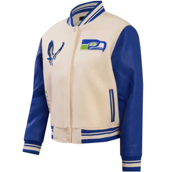 Seattle Seahawks Classic Vintage Wool & Leather Varsity Jacket