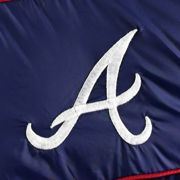 Splitter Soft Down Touch Atlanta Braves Navy Blue Puffer J