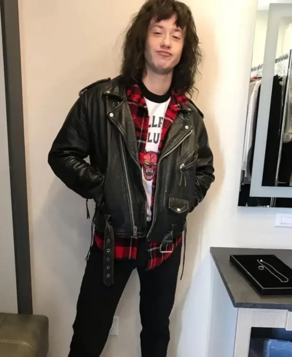 Stranger Things Eddie Munson Biker Jacket