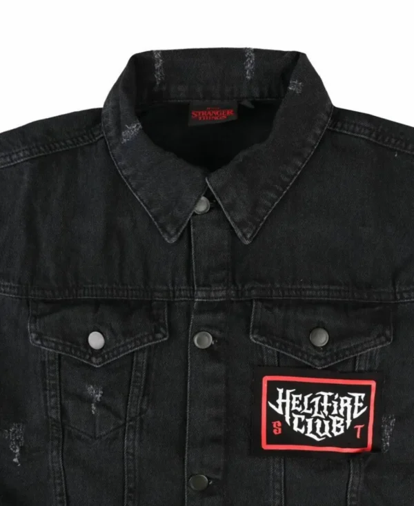 Stranger Things Eddie Munson Black Denim Vest