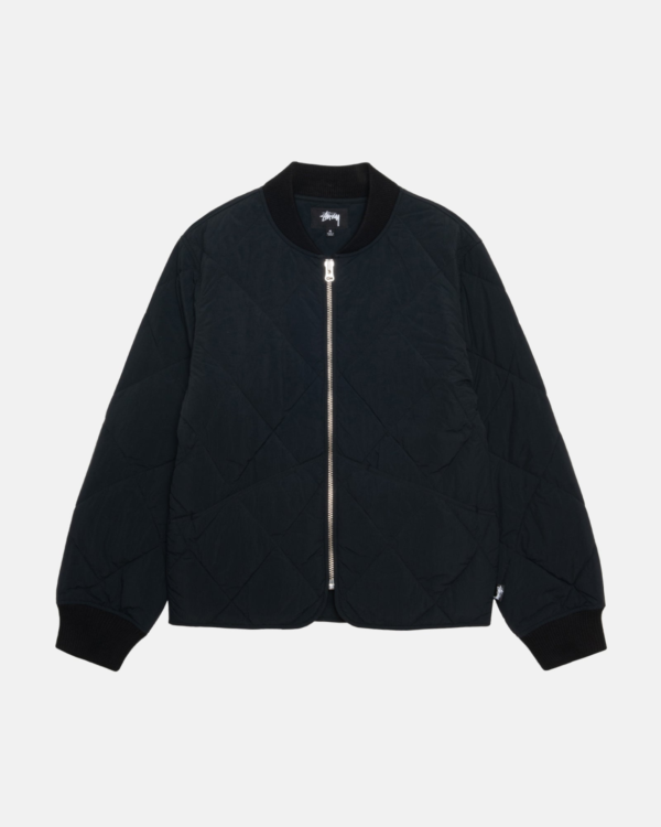 Stussy 8 Ball Black Quilted Liner Jacket