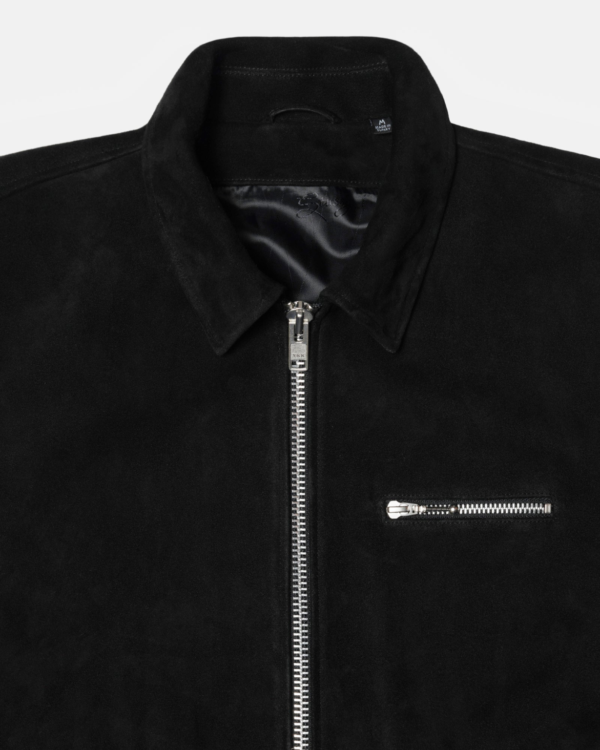 Stussy 8 Ball Suede Bing Jacket Black