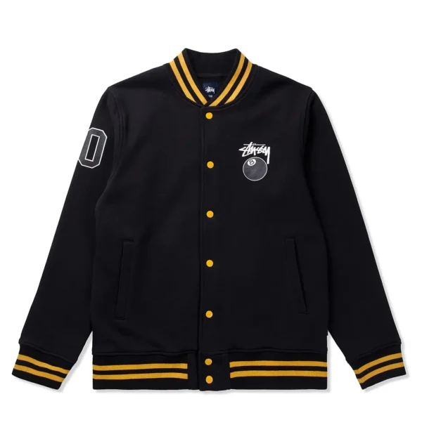 Stüssy Black 8 Ball Varsity Jacket