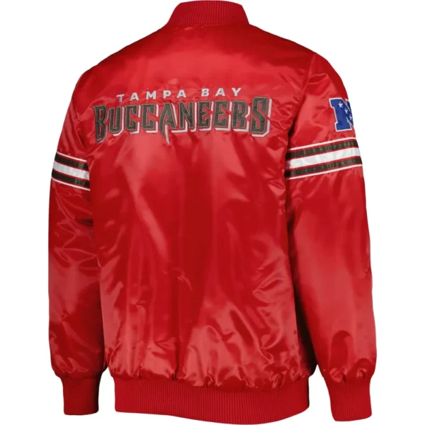 Tampa Bay Buccaneers Pick and Roll Red Satin Varsity Jacket