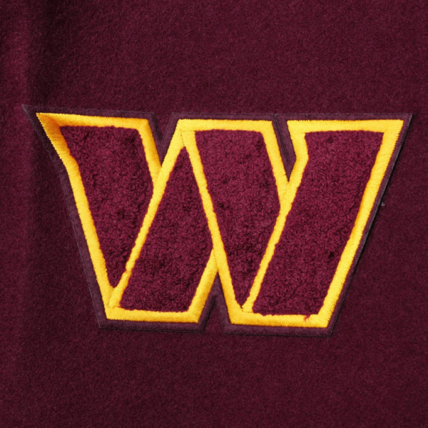 Washington Commanders Black Letterman Jacket
