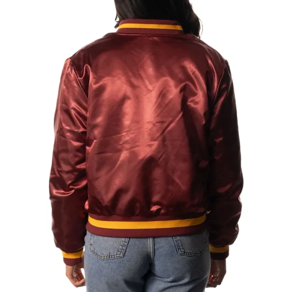 Washington Commanders Women’s Full-Zip Bomber Varsity Maroon Jacket