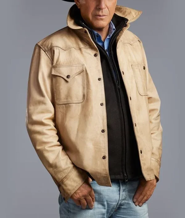 Yellowstone John Dutton White Jacket