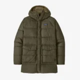 men silent down parka jacket