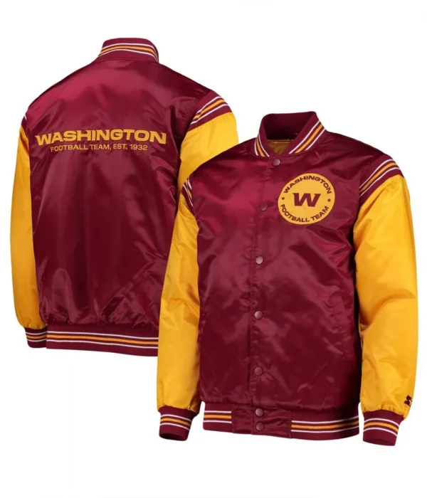 Enforcer Washington Commanders Burgundy/Gold Jacket