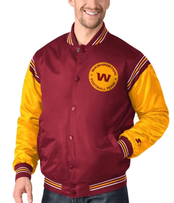 Enforcer Washington Commanders Burgundy/Gold Jacket