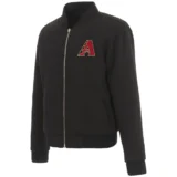 Arizona Diamondbacks Black Fleece Varsity Jacket