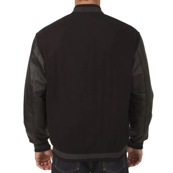 Arizona Diamondbacks Black Varsity Jacket with Wool & Leathe