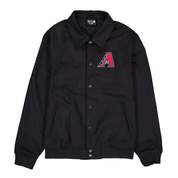 Arizona Diamondbacks Black Wool Sport Night Bomber Jacket