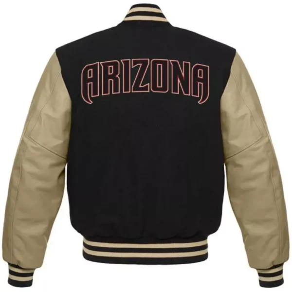 Arizona Diamondbacks Letterman Varsity Jacket with Wool & Leathe