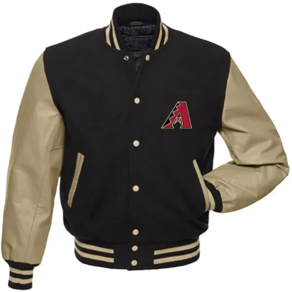 Arizona Diamondbacks Letterman Varsity Jacket with Wool & Leather