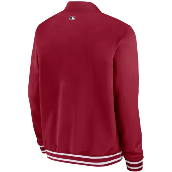 Arizona Diamondbacks Nike Red Full-Zip Bomber Varsity Jacke