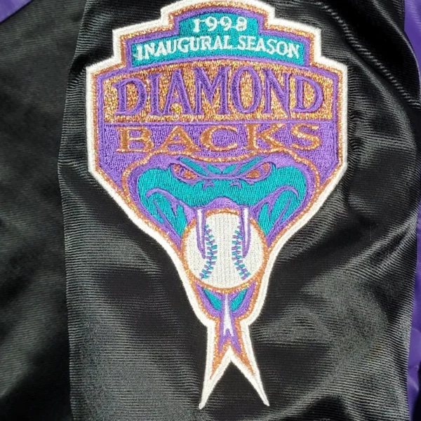 Arizona Diamondbacks Vintage Satin Varsity Bomber Jack