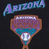 Arizona Diamondbacks Women's Retro Classic Black&White Wool & Leather Varsi