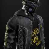 Cyberpunk 2077 Cyborg Bomber Black Leather Jacke