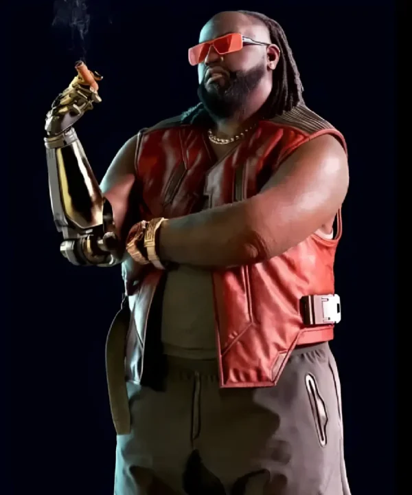Cyberpunk 2077 Dexter DeShawn Leather Vest Jacket