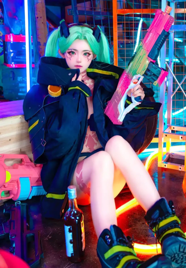 Cyberpunk 2077 Edgerunners Rebecca Cosplay Black Jacke