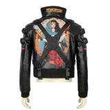 Cyberpunk 2077 Jackie Welles Bomber Black Leather Jac