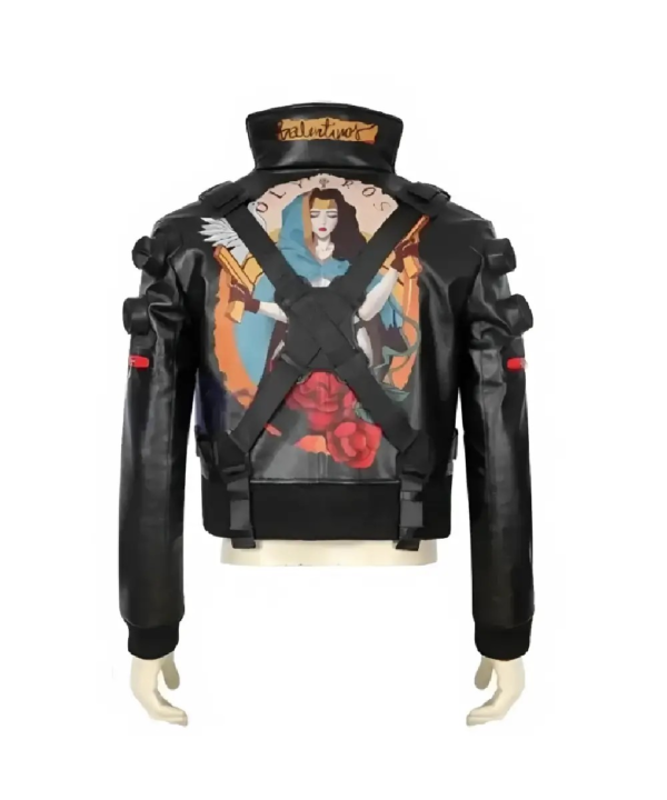 Cyberpunk 2077 Jackie Welles Bomber Black Leather Jac