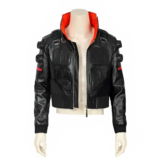 Cyberpunk 2077 Jackie Welles Bomber Black Leather Jack