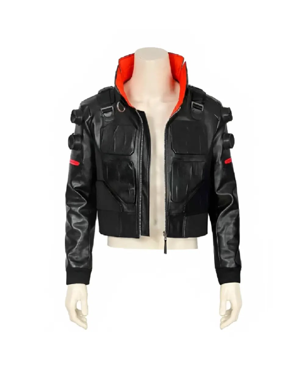 Cyberpunk 2077 Jackie Welles Bomber Black Leather Jack