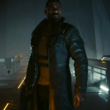 Cyberpunk 2077 Phantom Liberty Idris Elba Black Leath