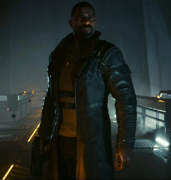 Cyberpunk 2077 Phantom Liberty Idris Elba Black Leath