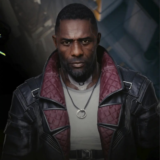 Cyberpunk 2077 Phantom Liberty Idris Elba Black Leather Coat