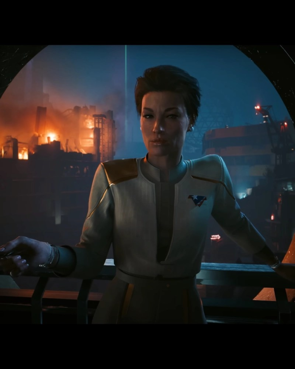 Cyberpunk 2077 Phantom Liberty V Cosplay White Jacke