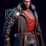 Cyberpunk 2077 Placide Brown Leather Trench Coat