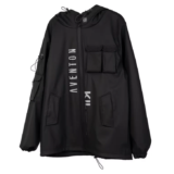 Cyberpunk 2077 Roronoa Zoro Techwear Black Jacke