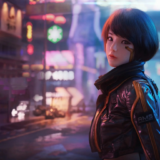 Cyberpunk 2077 Syn Leather Jacke