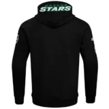 Dallas Stars Classic Chenille Hoodie Black Full-Zip Polyester Varsity Jacke