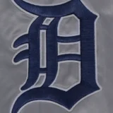 Detroit Tigers Gray Script Tail Satin Varsity